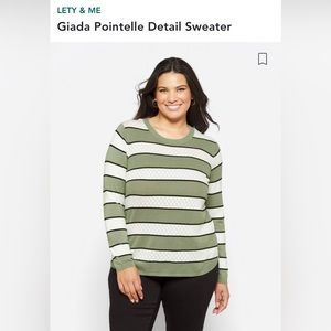 LETY & ME
Giada Pointelle Detail Sweater